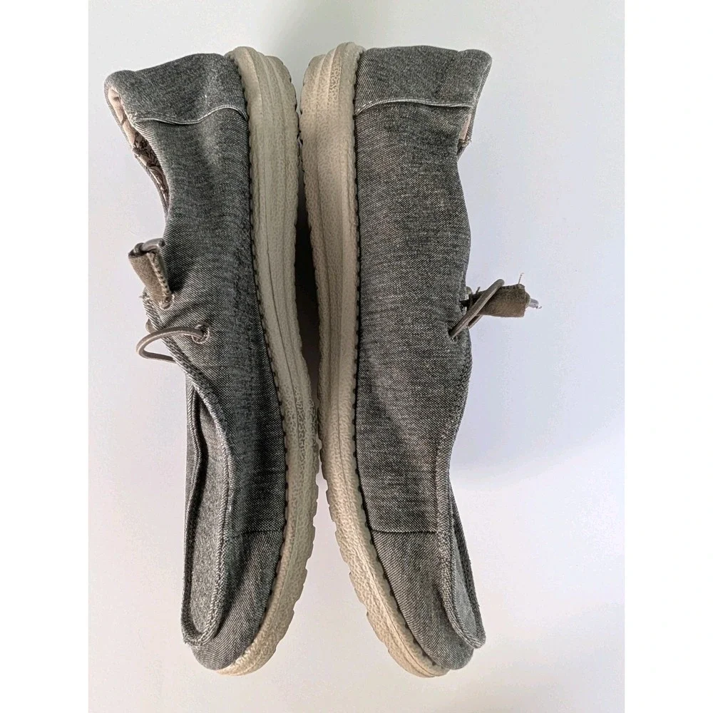 Hey Dude Wendy Stretch Steppa Men's Size 12 EU 43 Casual Slip On Loafers Gray...
